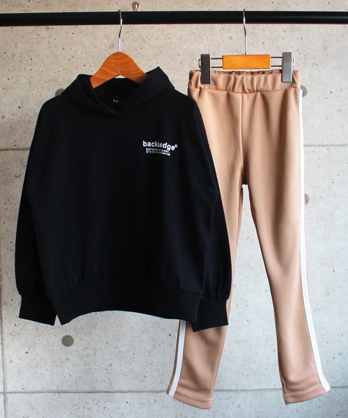 THE CASUAL(カジュアル)の「セットアップ ビッグ プルオーバー パーカー スウェット ライン パンツ キッズ(パーカー・キッズ・ホワイト系その他2/ホワイト系その他/ブラック系その他・140cm/120cm/150cm/160cm/110cm/130cm)」の3枚目の写真