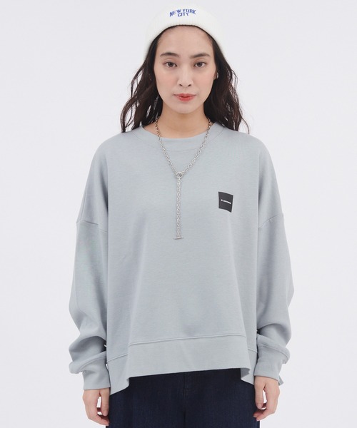 CONVERSE(コンバース)の「CONVERSE/コンバース ダンボールオーバーサイズスウェット(スウェット・レディース・グレー/グリーン/スミクロ/オフホワイト・M)」の19枚目の写真