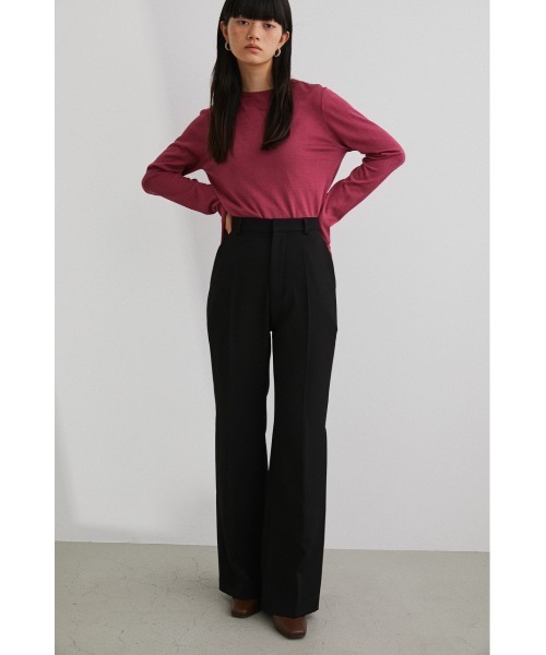 STYLEMIXER（スタイルミキサー）の「ボックスタックフレアパンツ（スラックス・レディース・イエロー系その他/ブラック/ベージュ/ブルー・X-SMALL/SMALL/MEDIUM）」の6枚目の写真