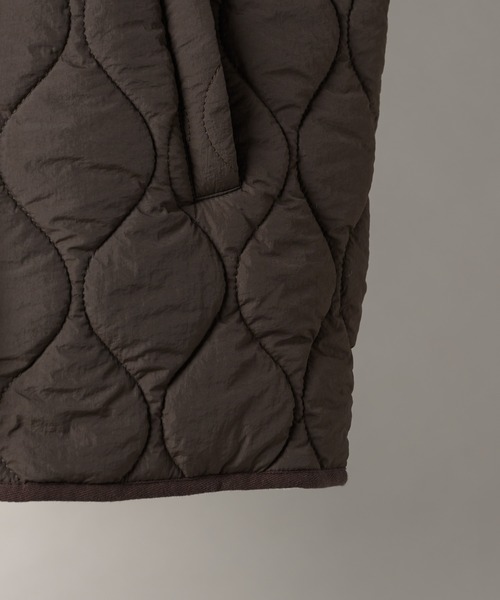 moi tytto(モイテュット)の「ポイントキルティングコート(ミリタリージャケット・レディース・ブラウン/カーキ・FREE)」の6枚目の写真