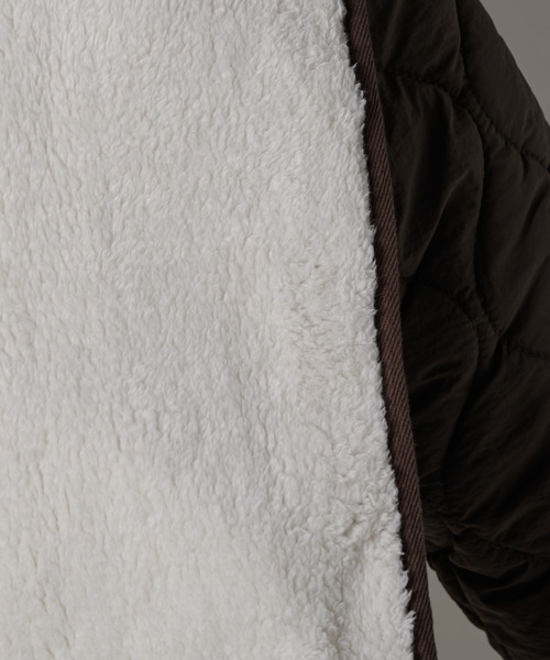 moi tytto(モイテュット)の「ポイントキルティングコート(ミリタリージャケット・レディース・ブラウン/カーキ・FREE)」の21枚目の写真