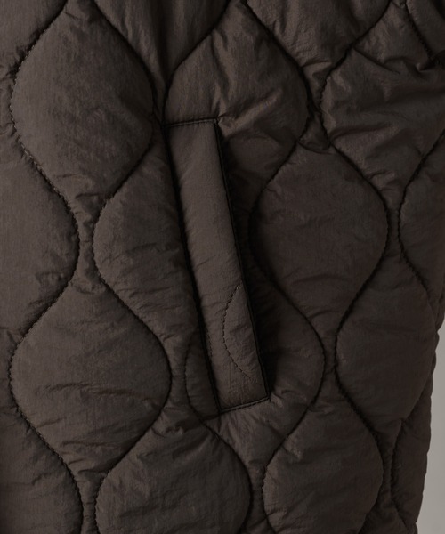 moi tytto(モイテュット)の「ポイントキルティングコート(ミリタリージャケット・レディース・ブラウン/カーキ・FREE)」の13枚目の写真