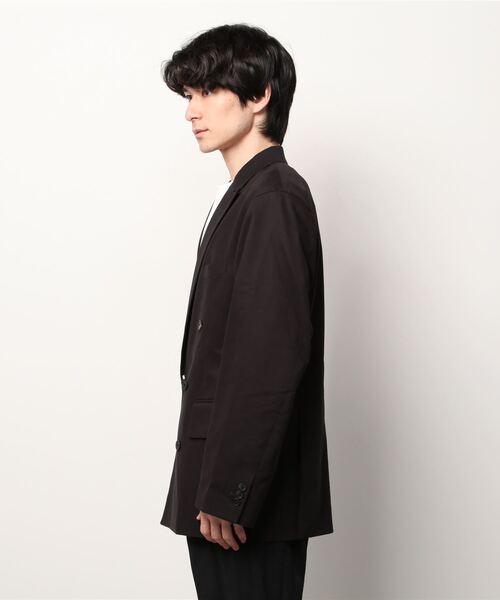 PORT BY ARK（ポートバイアーク）の「PORT BY ARK / ポートバイアーク：Double Breasted Jacket：PO10-J001[COR]（テーラードジャケット・メンズ・ブラック/オリーブ・1/2）」の4枚目の写真