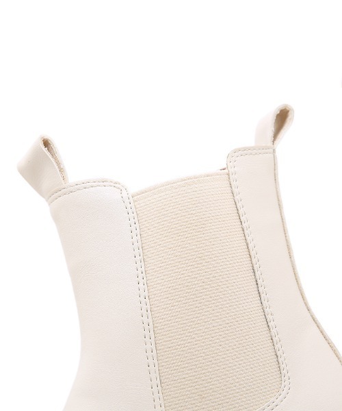 Futier land（フューティアランド）の「サイドゴア厚底ブーツ（ブーツ・レディース・アイボリー/ブラック・36/37/38/39/40）」の10枚目の写真