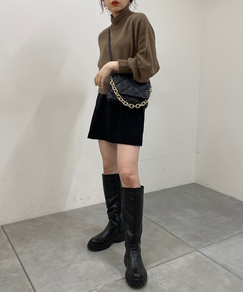 Chico（チコ）の「ショート丈フォックスハイネックニット（ニット/セーター・レディース・アイボリー/ブラック/ブラウン/ベージュ・FREE）」の21枚目の写真