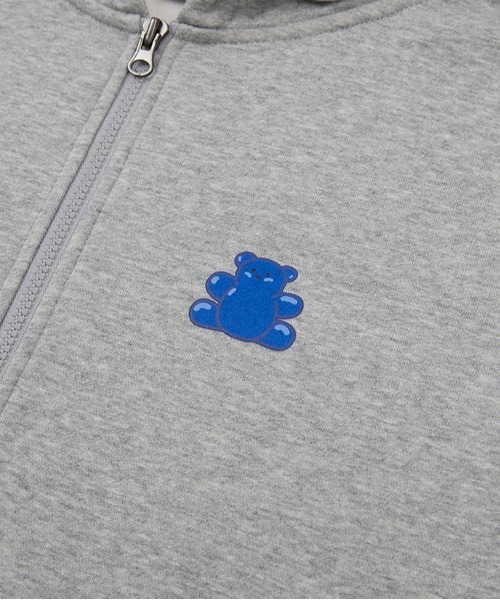 BORN CHAMPS（ボーンチャンプス）の「【BORN CHAMPS】JELLY BEAR ZIP UP / ボーンチャンプス ジェリー ベアー ジップアップ パーカー（パーカー・メンズ・グレー/レッド・SMALL/MEDIUM/LARGE）」の10枚目の写真