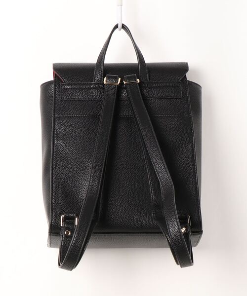 LA BAGAGERIE(ラバガジェリー)の「フェイクレザースクエアリュック(バックパック/リュック・レディース・グリーン/ブラック/グレイッシュベージュ/ブルー・FREE)」の9枚目の写真