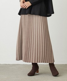 NICOLE white | ピーチ起毛プリーツスカート(スカート)