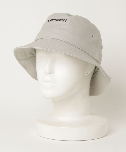 Carhartt WIP（カーハートダブリューアイピー）の「SCRIPT BUCKET HAT（ハット・メンズ・ブラック/グレー/ブルー/ライトブラウン/カモフラージュ/ライトピンク・S/M/M/L/L/XL）」の3枚目の写真