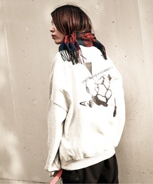 rovtski | AFYF PRINTSOFT JERZY CREW/ビッグシルエット ソフトジャージー ベアグラフィック クルーネックスウェット/トレーナー(スウェット)