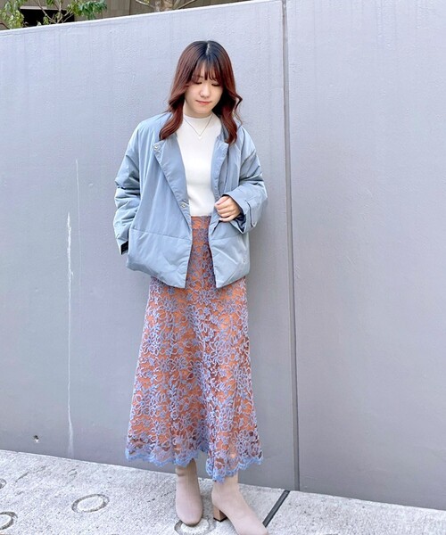 AG by aquagirl(エージーバイアクアガール)の「◆ミュラーダウン PAKAノーカラージャケット(ダウンジャケット/コート・レディース・こしょう色系/ライトブルー・38)」の22枚目の写真