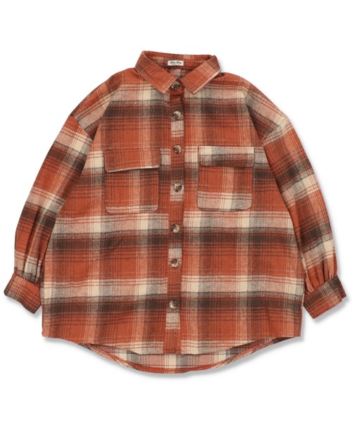 SPINNS(スピンズ)の「エコウール チェックCPOジャケット(その他アウター・レディース・ブラック/オレンジ/ブルー/グリーン・ONESIZE)」の14枚目の写真