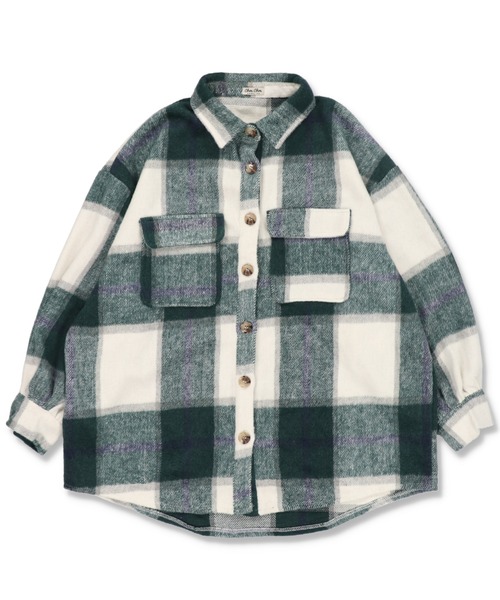 SPINNS(スピンズ)の「エコウール チェックCPOジャケット(その他アウター・レディース・ブラック/オレンジ/ブルー/グリーン・ONESIZE)」の15枚目の写真