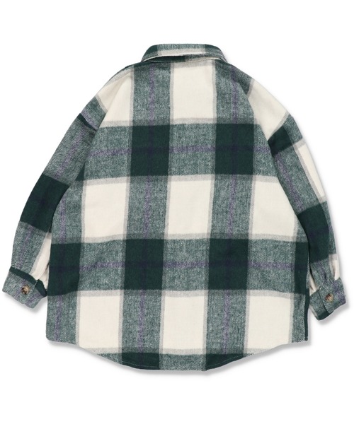 SPINNS(スピンズ)の「エコウール チェックCPOジャケット(その他アウター・レディース・ブラック/オレンジ/ブルー/グリーン・ONESIZE)」の16枚目の写真