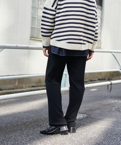 PUAL CE CIN（ピュアルセシン）の「ワイドRIBニットパンツ（その他パンツ・レディース・ブラック/ベージュ/ミント/オートミール・FREE）」の16枚目の写真