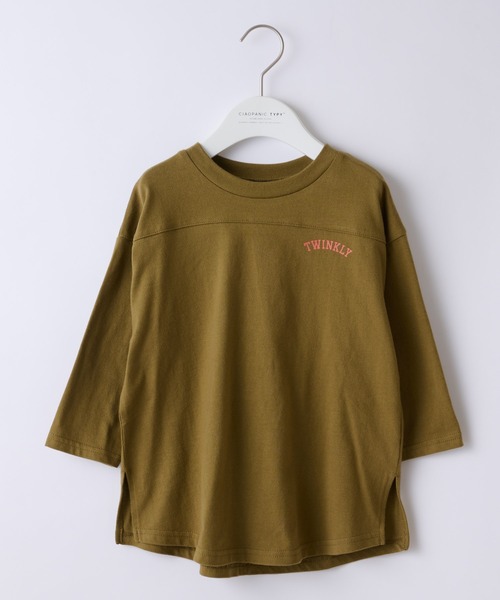 CIAOPANIC TYPY（チャオパニックティピー）の「【KIDS】ナンバリングロングTee（Tシャツ/カットソー・キッズ・オレンジ/カーキ/ブラウン・SMALL/XX-LARGE/LARGE/MEDIUM/X-LARGE）」の9枚目の写真