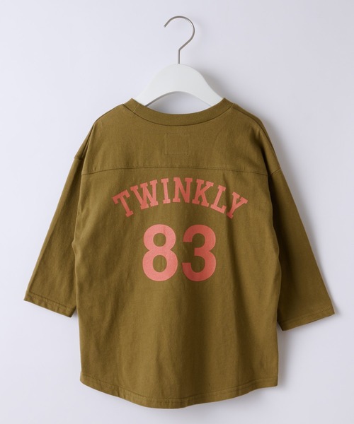 CIAOPANIC TYPY（チャオパニックティピー）の「【KIDS】ナンバリングロングTee（Tシャツ/カットソー・キッズ・オレンジ/カーキ/ブラウン・SMALL/XX-LARGE/LARGE/MEDIUM/X-LARGE）」の8枚目の写真