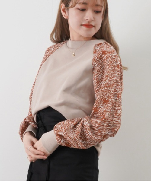 MAISON O+LUCA ゼブラスター裏毛プルオーバー