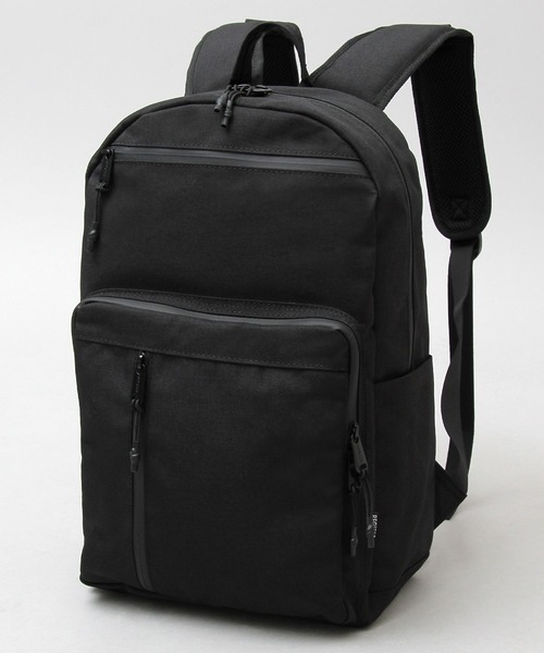 REGiSTA(レジスタ)の「撥水加工 ポリエステル スクエア バックパック / 大容量 リュック(バックパック/リュック・メンズ・ブラック・FREE)」の5枚目の写真