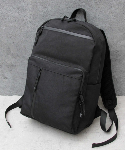 REGiSTA(レジスタ)の「撥水加工 ポリエステル スクエア バックパック / 大容量 リュック(バックパック/リュック・メンズ・ブラック・FREE)」の10枚目の写真