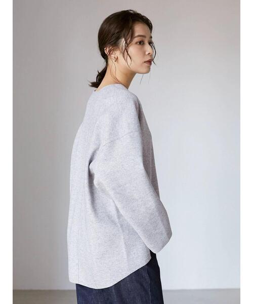 Green Parks(グリーンパークス)の「圧縮風カットプルオーバー*(Tシャツ/カットソー・レディース・ブラウン/アイボリー/ホワイト系その他/杢グレー・FREE)」の16枚目の写真