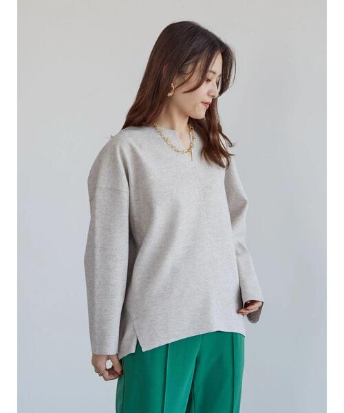 Green Parks(グリーンパークス)の「圧縮風カットプルオーバー*(Tシャツ/カットソー・レディース・ブラウン/アイボリー/ホワイト系その他/杢グレー・FREE)」の20枚目の写真