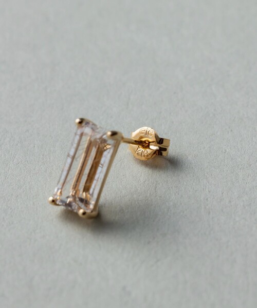 ete（エテ）の「○K10YG ルチルクォーツ ピアス（ピアス（両耳用