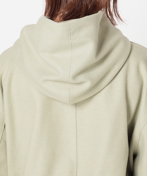 SLOBE IENA（スローブイエナ）の「ウーリージャージパーカー【手洗い可能】◆（パーカー・レディース・チャコールグレー/ベージュ/ライトグリーン・FREE）」の11枚目の写真