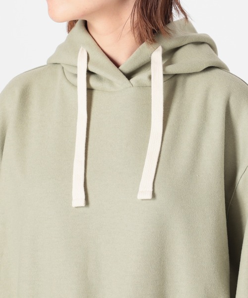 SLOBE IENA（スローブイエナ）の「ウーリージャージパーカー【手洗い可能】◆（パーカー・レディース・チャコールグレー/ベージュ/ライトグリーン・FREE）」の16枚目の写真