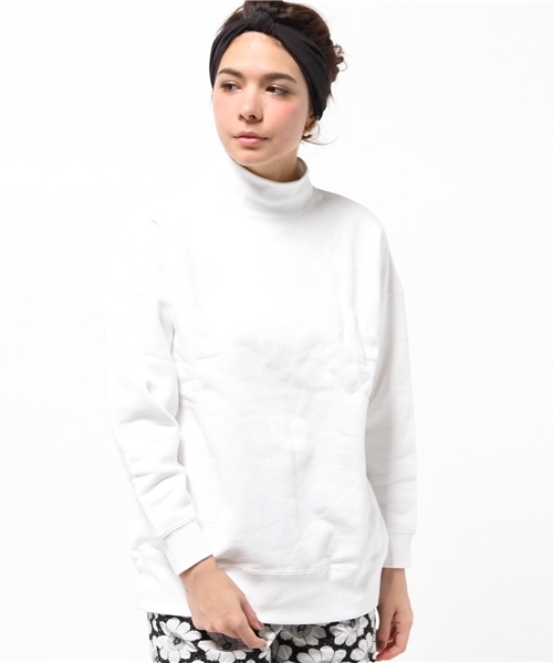 Ray BEAMS（レイビームス）の「Ray BEAMS / スウェットハイネック Bigプルオーバー（スウェット・レディース・オフホワイト/シルバー・ONE SIZE）」の15枚目の写真