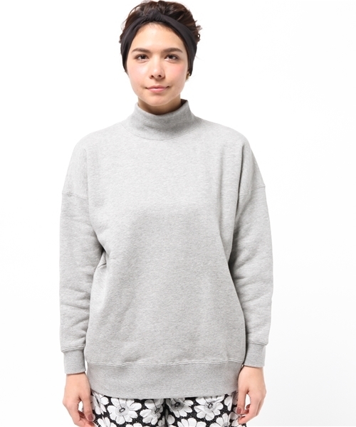 Ray BEAMS（レイビームス）の「Ray BEAMS / スウェットハイネック Bigプルオーバー（スウェット・レディース・オフホワイト/シルバー・ONE SIZE）」の10枚目の写真