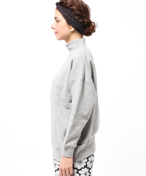 Ray BEAMS（レイビームス）の「Ray BEAMS / スウェットハイネック Bigプルオーバー（スウェット・レディース・オフホワイト/シルバー・ONE SIZE）」の3枚目の写真