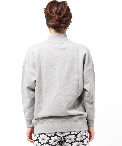 Ray BEAMS（レイビームス）の「Ray BEAMS / スウェットハイネック Bigプルオーバー（スウェット・レディース・オフホワイト/シルバー・ONE SIZE）」の6枚目の写真