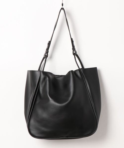 TABI PAL(タビパル)の「PUレザー トートバッグ(ショルダーバッグ・レディース・ブラック/ブラウン/アイボリー・FREE)」の12枚目の写真