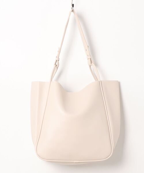 TABI PAL(タビパル)の「PUレザー トートバッグ(ショルダーバッグ・レディース・ブラック/ブラウン/アイボリー・FREE)」の13枚目の写真