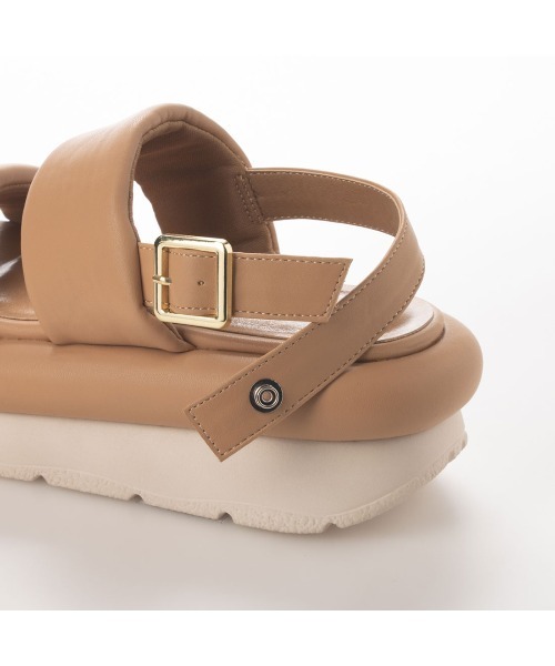 EVOL（イーボル）の「【EVOL】ダブルベルトバックバンドサンダル IS9818（サンダル・レディース・ブラック/ベージュ/アイボリー・S/M/L）」の13枚目の写真