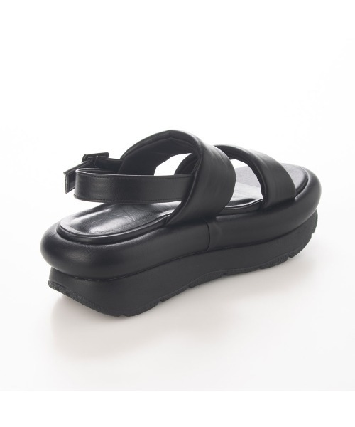 EVOL（イーボル）の「【EVOL】ダブルベルトバックバンドサンダル IS9818（サンダル・レディース・ブラック/ベージュ/アイボリー・S/M/L）」の6枚目の写真