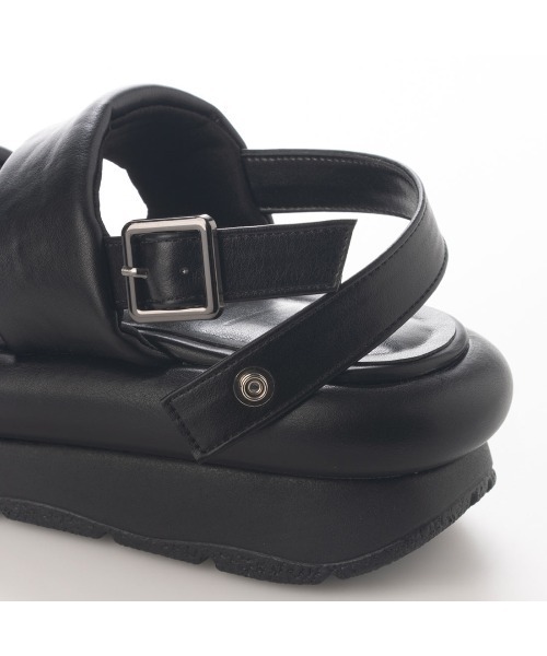 EVOL（イーボル）の「【EVOL】ダブルベルトバックバンドサンダル IS9818（サンダル・レディース・ブラック/ベージュ/アイボリー・S/M/L）」の8枚目の写真