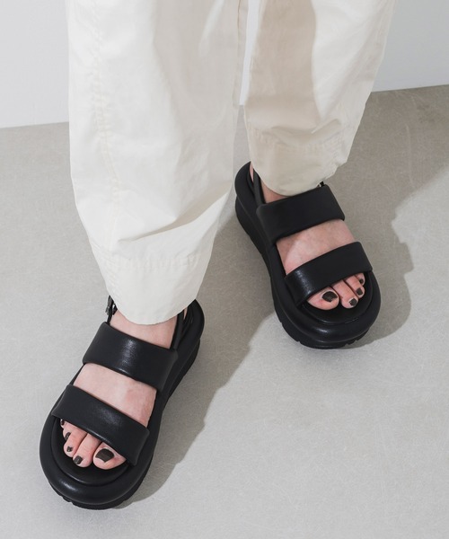 EVOL（イーボル）の「【EVOL】ダブルベルトバックバンドサンダル IS9818（サンダル・レディース・ブラック/ベージュ/アイボリー・S/M/L）」の20枚目の写真