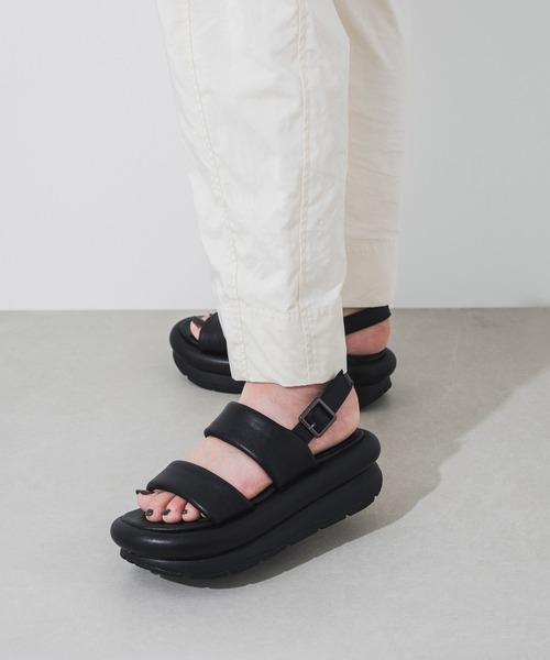 EVOL（イーボル）の「【EVOL】ダブルベルトバックバンドサンダル IS9818（サンダル・レディース・ブラック/ベージュ/アイボリー・S/M/L）」の21枚目の写真