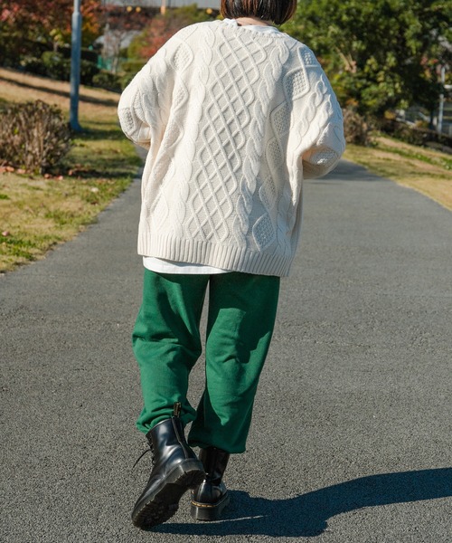 kutir（クティール）の「ケーブルニット（ニット/セーター・レディース・オフホワイト/ブラック/オレンジ/ミント・FREE）」の21枚目の写真