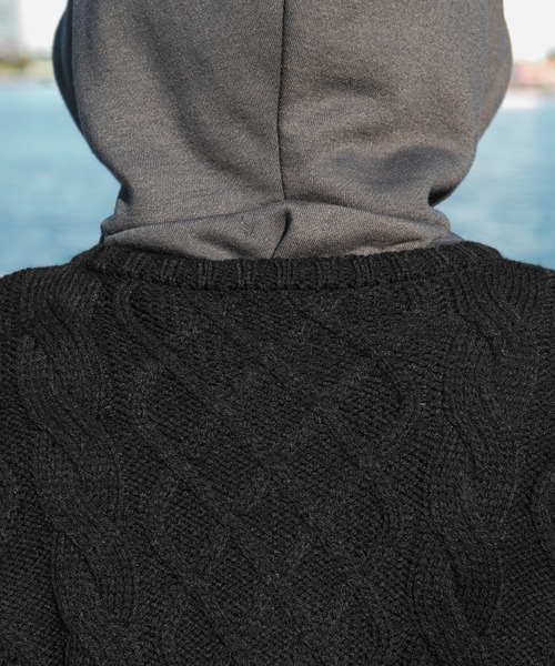 kutir（クティール）の「ケーブルニット（ニット/セーター・レディース・オフホワイト/ブラック/オレンジ/ミント・FREE）」の20枚目の写真