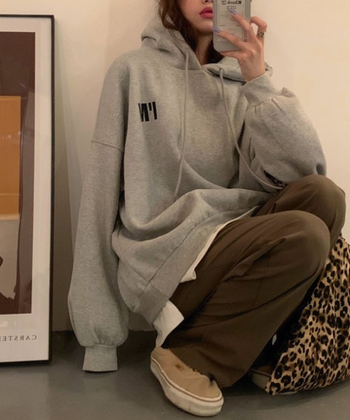 almo（アルモ）の「胸ロゴプルオーバーパーカー(WA)（パーカー・レディース・ブラック/パープル/グレー・X-LARGE）」の15枚目の写真