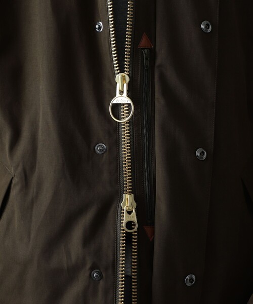 Barbour(バブアー)の「Barbour × BEAMS F / 別注 TRANSPORT JACKET ピーチドコットン ジャケット(ブルゾン・メンズ・ブラック/セージグリーン・34/40/36/38/42)」の13枚目の写真