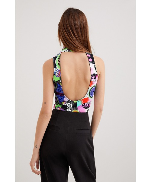 Desigual(デシグアル)の「M. Christian Lacroix Galacticプリント ボディスーツ(その他トップス・レディース・ブラック・XL/S/M/XS/L)」の4枚目の写真