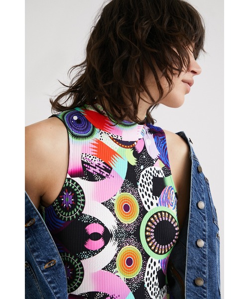 Desigual(デシグアル)の「M. Christian Lacroix Galacticプリント ボディスーツ(その他トップス・レディース・ブラック・XL/S/M/XS/L)」の8枚目の写真