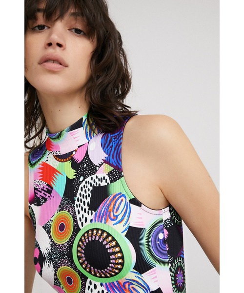 Desigual(デシグアル)の「M. Christian Lacroix Galacticプリント ボディスーツ(その他トップス・レディース・ブラック・XL/S/M/XS/L)」の10枚目の写真