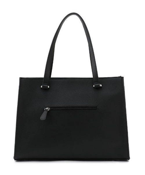 Perfect Suit FActory（パーフェクトスーツファクトリー）の「サフィアーノ　スクエアトートバッグ（ビジネスバッグ・レディース・ブラック/ピンク系その他/ライトグレー・FREE）」の2枚目の写真