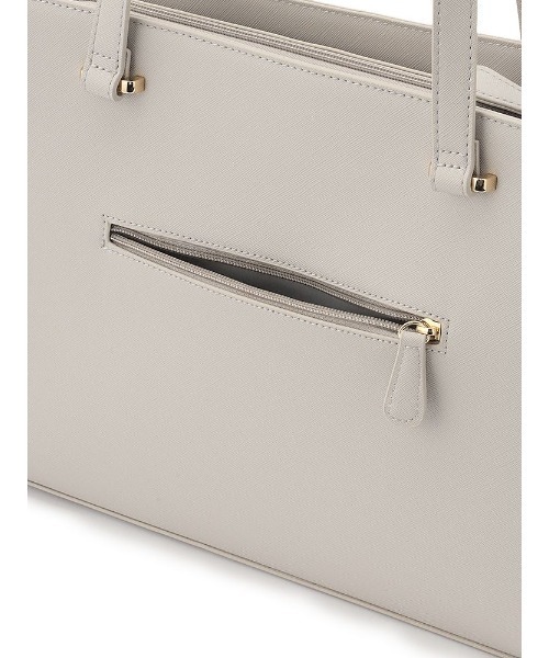 Perfect Suit FActory（パーフェクトスーツファクトリー）の「サフィアーノ　スクエアトートバッグ（ビジネスバッグ・レディース・ブラック/ピンク系その他/ライトグレー・FREE）」の15枚目の写真