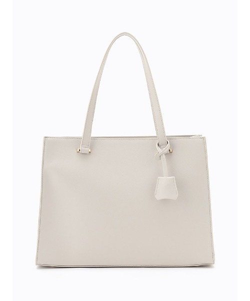 Perfect Suit FActory（パーフェクトスーツファクトリー）の「サフィアーノ　スクエアトートバッグ（ビジネスバッグ・レディース・ブラック/ピンク系その他/ライトグレー・FREE）」の22枚目の写真